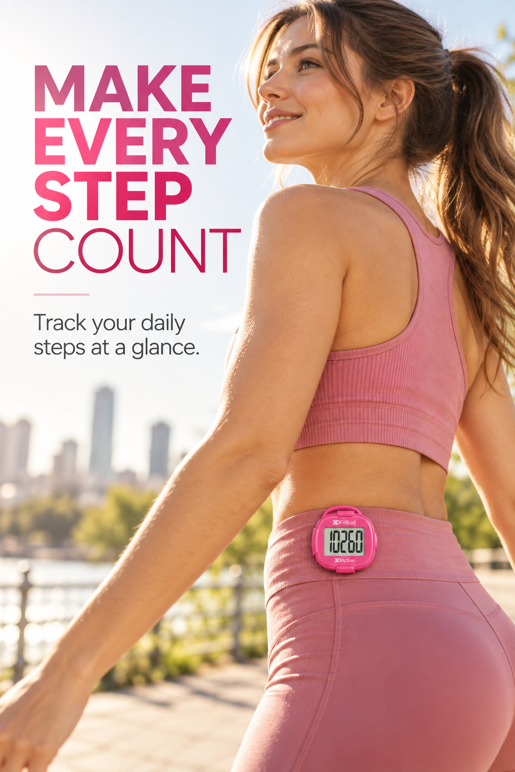 Pedometer - 3DFitBud Simple Step Counter
