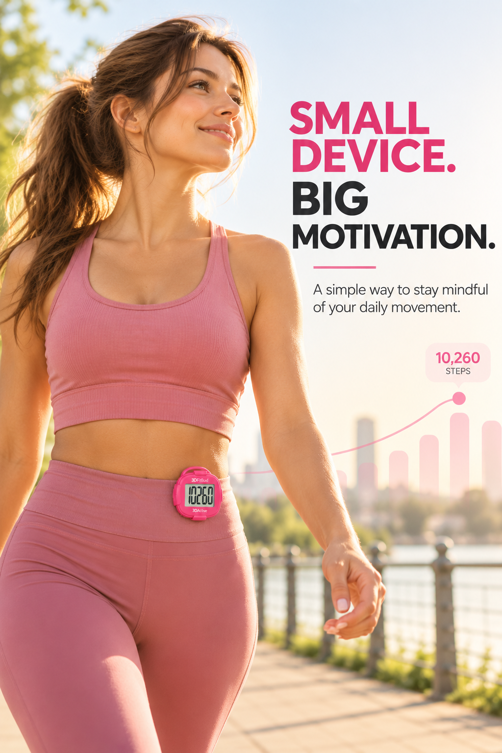 Pedometer - 3DFitBud Simple Step Counter